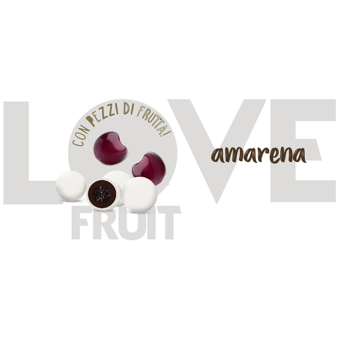 Confetti Maxtris Love Fruit Amarena – Bianco