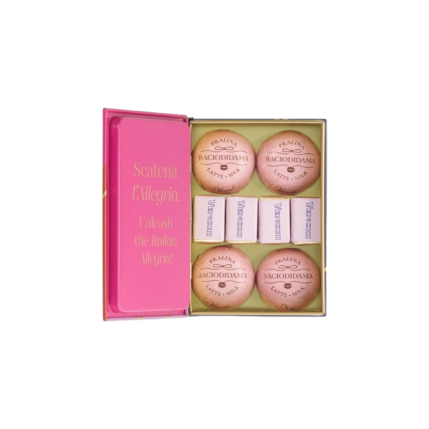 Mini book with BacioDiDama and Cremino chocolates
