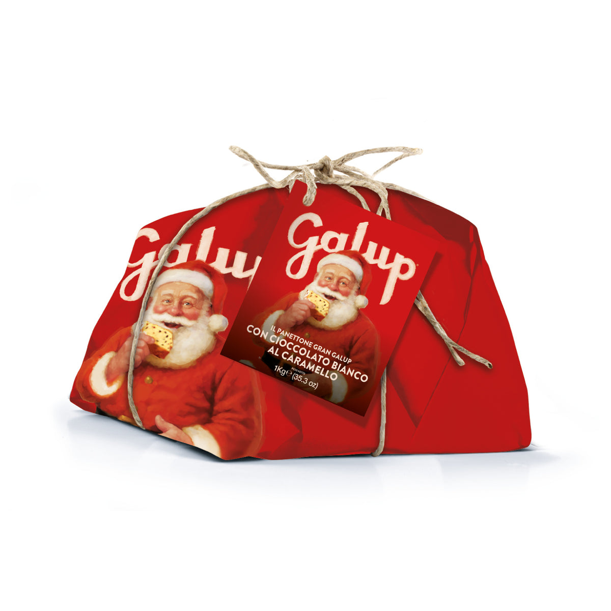 Panettone Gran Galup con cioccolato bianco al caramello