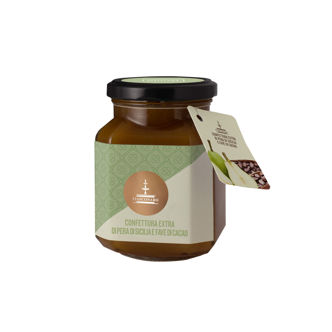 Extra sizilianische Birnen- und Kakaobohnenmarmelade