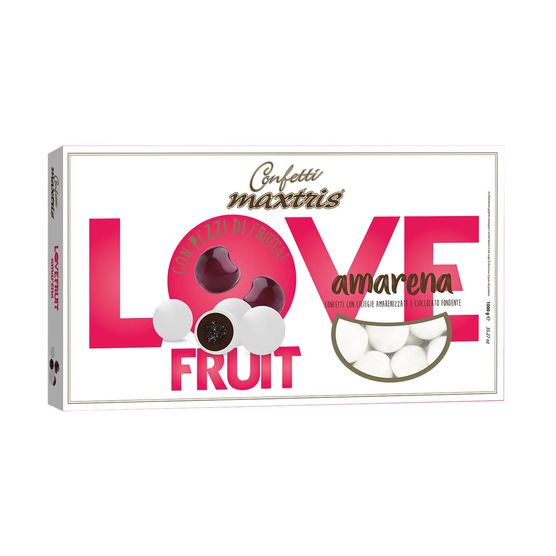 Confetti Maxtris Love Fruit Amarena – Bianco