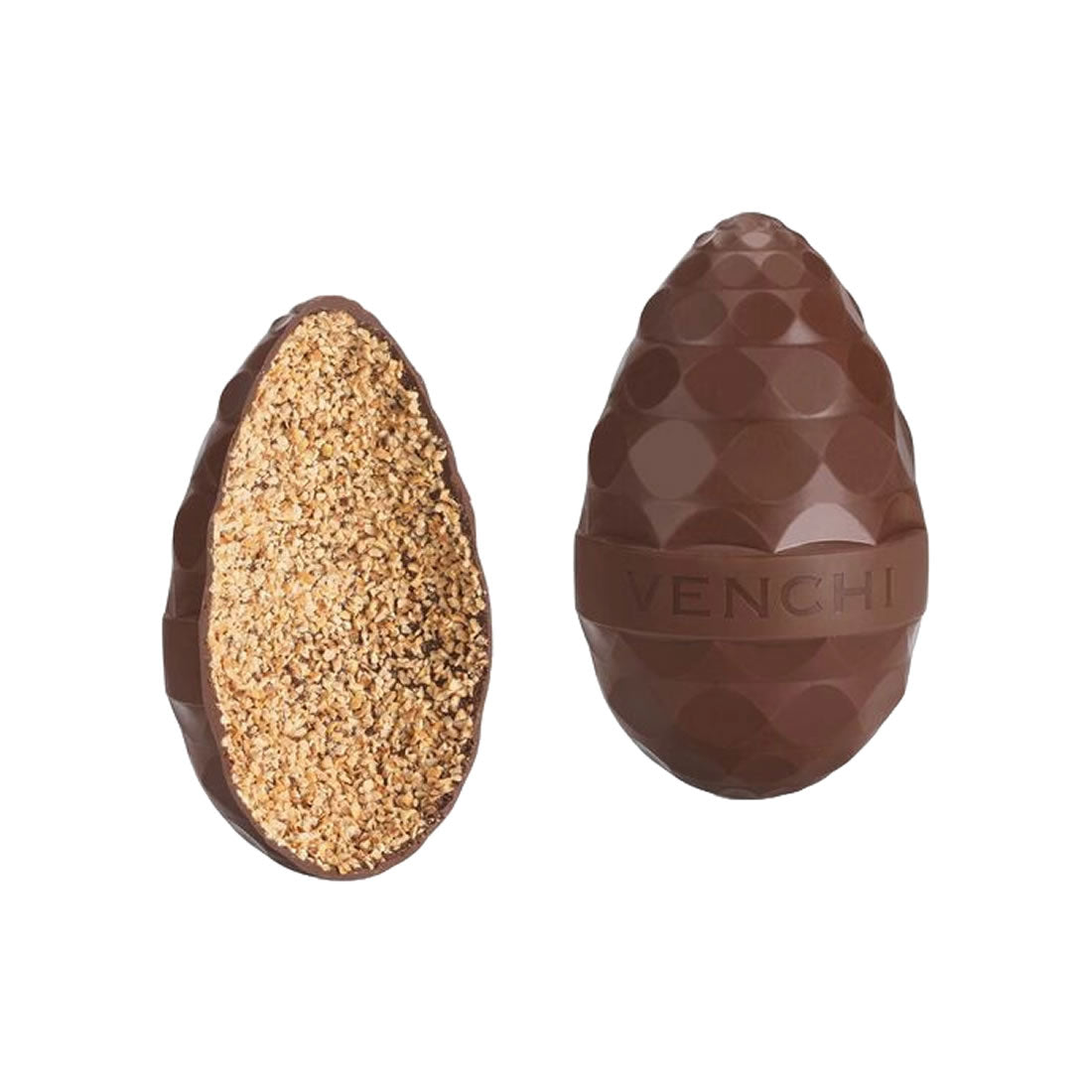 Himbeer-Schokoladen-Ei und Nibs