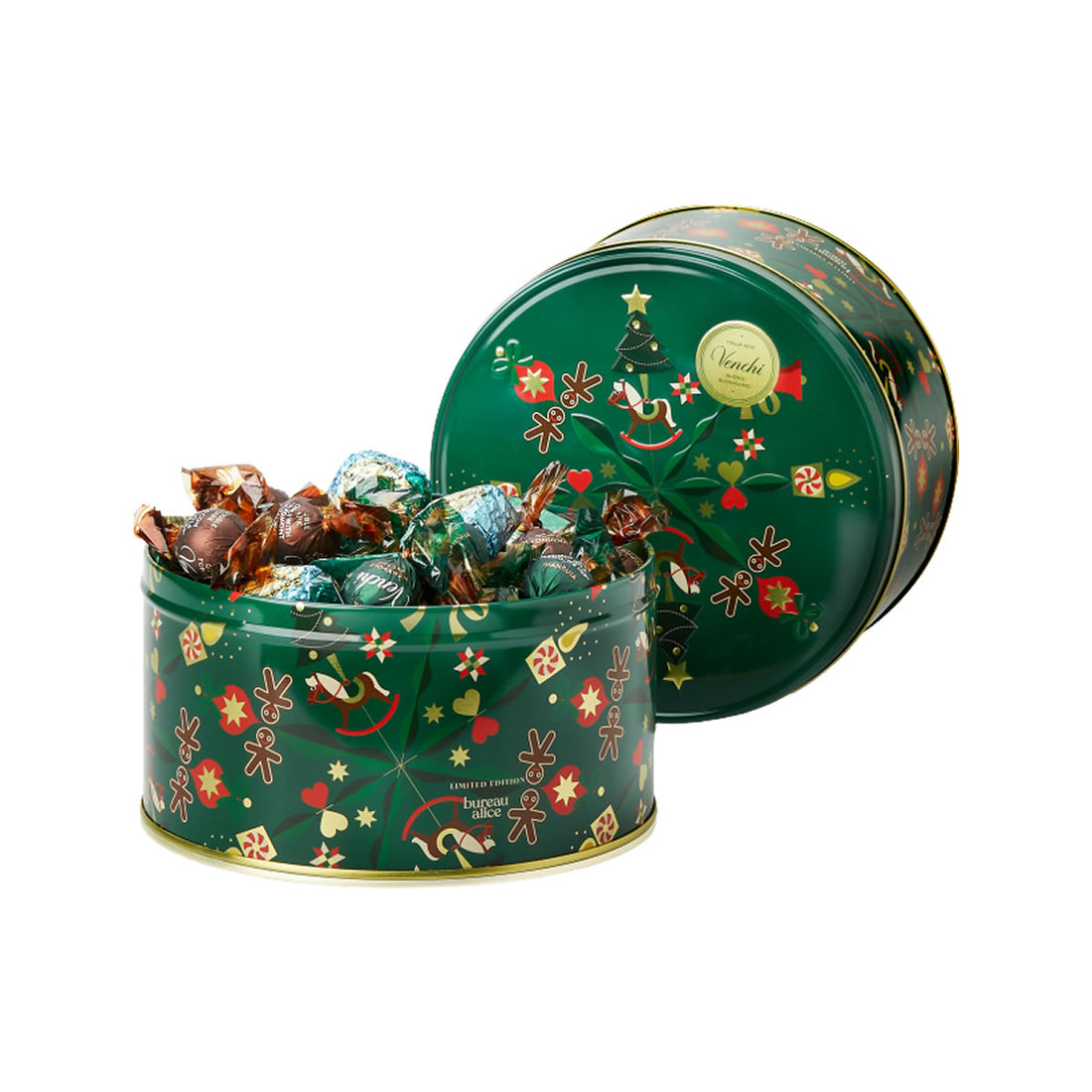 Alice Metal Christmas Hat Box