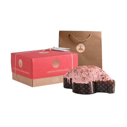 Erdbeer- und sizilianische Kirsch-Colomba