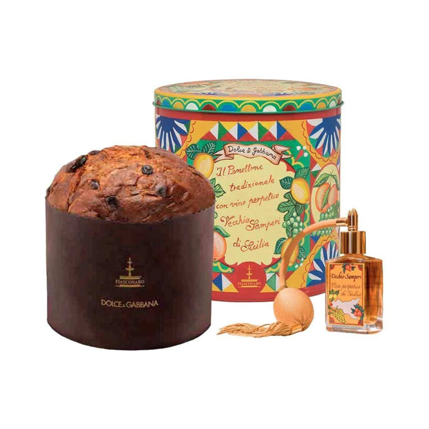 Panettone Dolce&amp;Gabbana con Vino di Sicilia