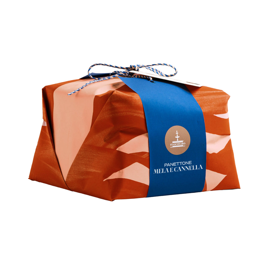 Panettone aux pommes confites et poudre de cannelle