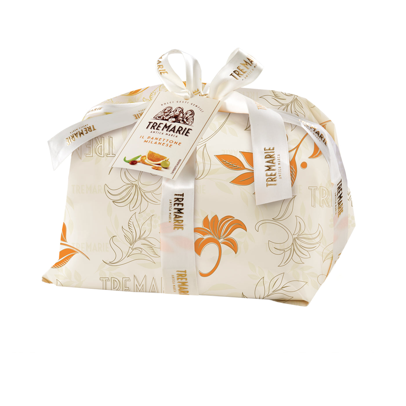 Eingewickelter Mailänder Panettone