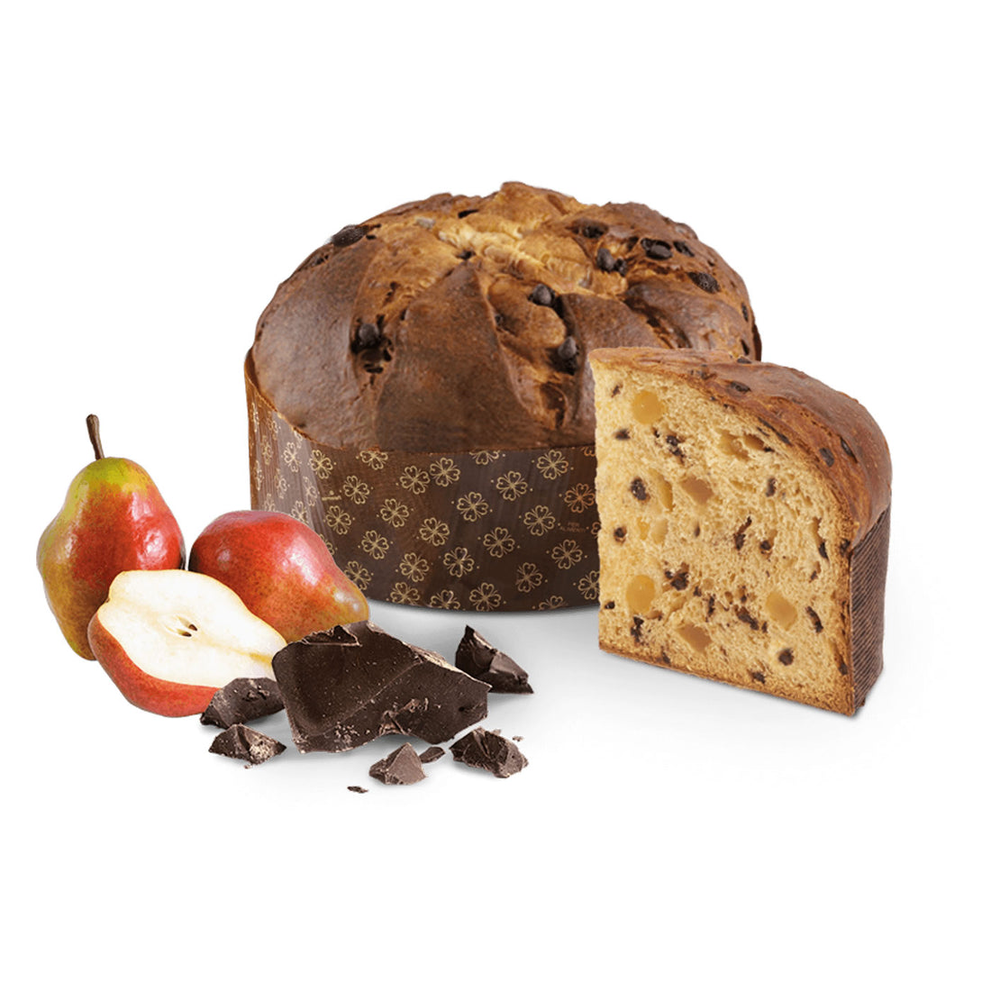 Birnen-Schokoladen-Panettone