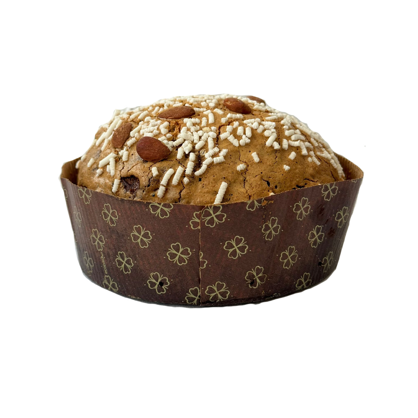 Gluten and lactose free panettone with chocolate