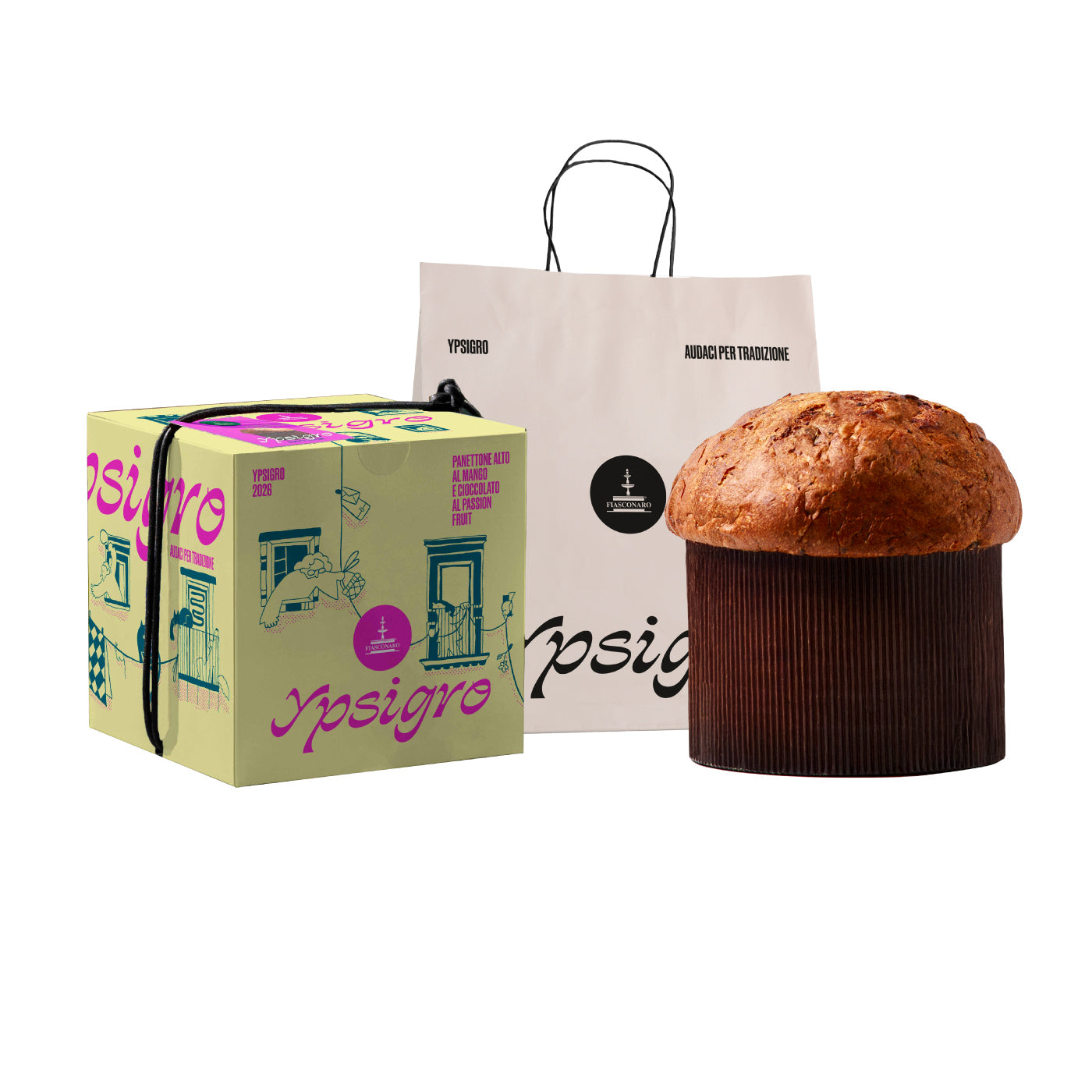 Ypsigro Panettone mit Maulbeeren und Milchschokolade